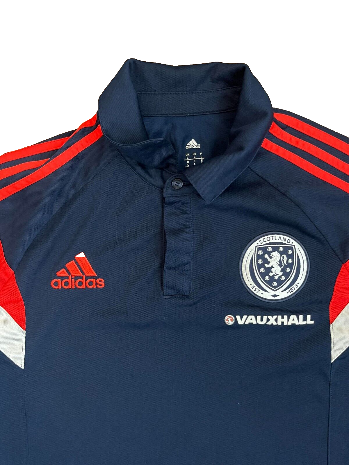 Scotland Football Training Polo Shirt Jersey Adidas Camiseta Size Men L