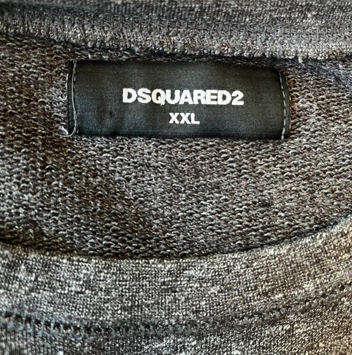 Dsquared2 Pullover Cotton Sweater Gray Sweatshirt Size Women 2XL