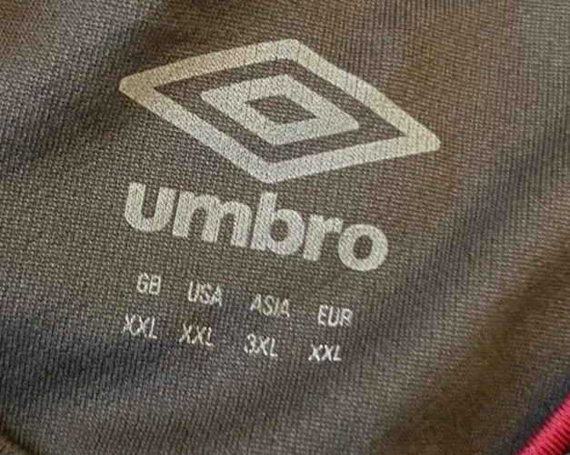 Burnley Jersey 2020 2021 Away Shirt Umbro Football Size Men XXL