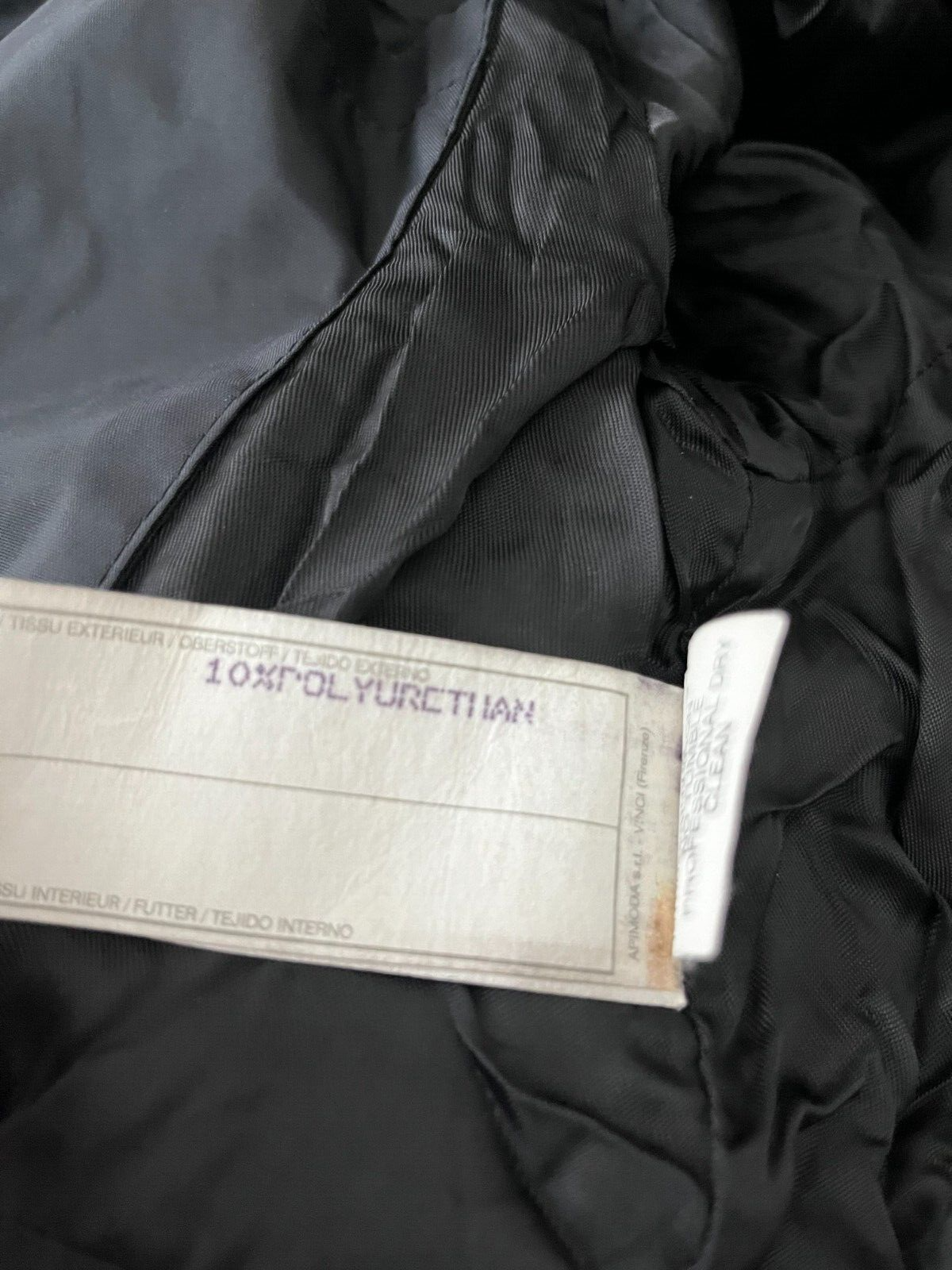 Giorgio Armani Le Collezioni Jacket Black Windbreaker Men Size 48 Made in Italy