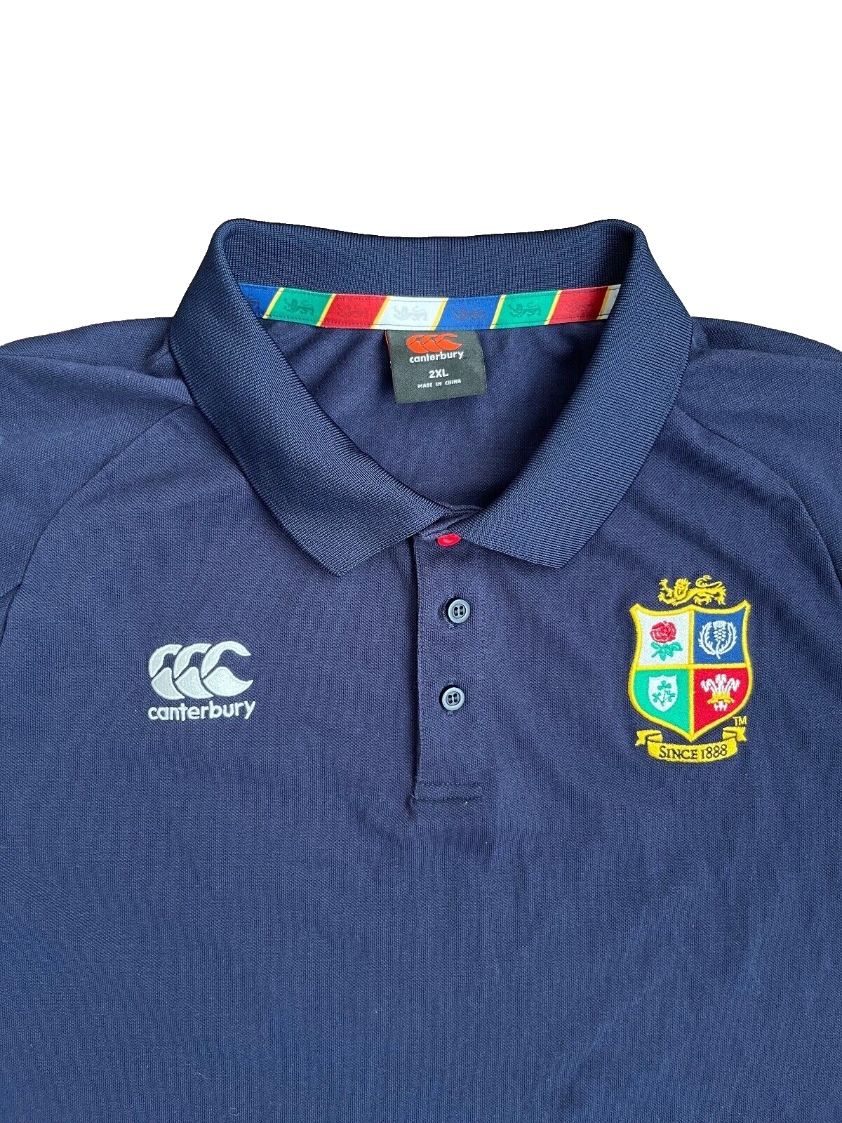 British and Irish Lions Rugby Jersey Training Polo Shirt Canterbury Size Men 2XL