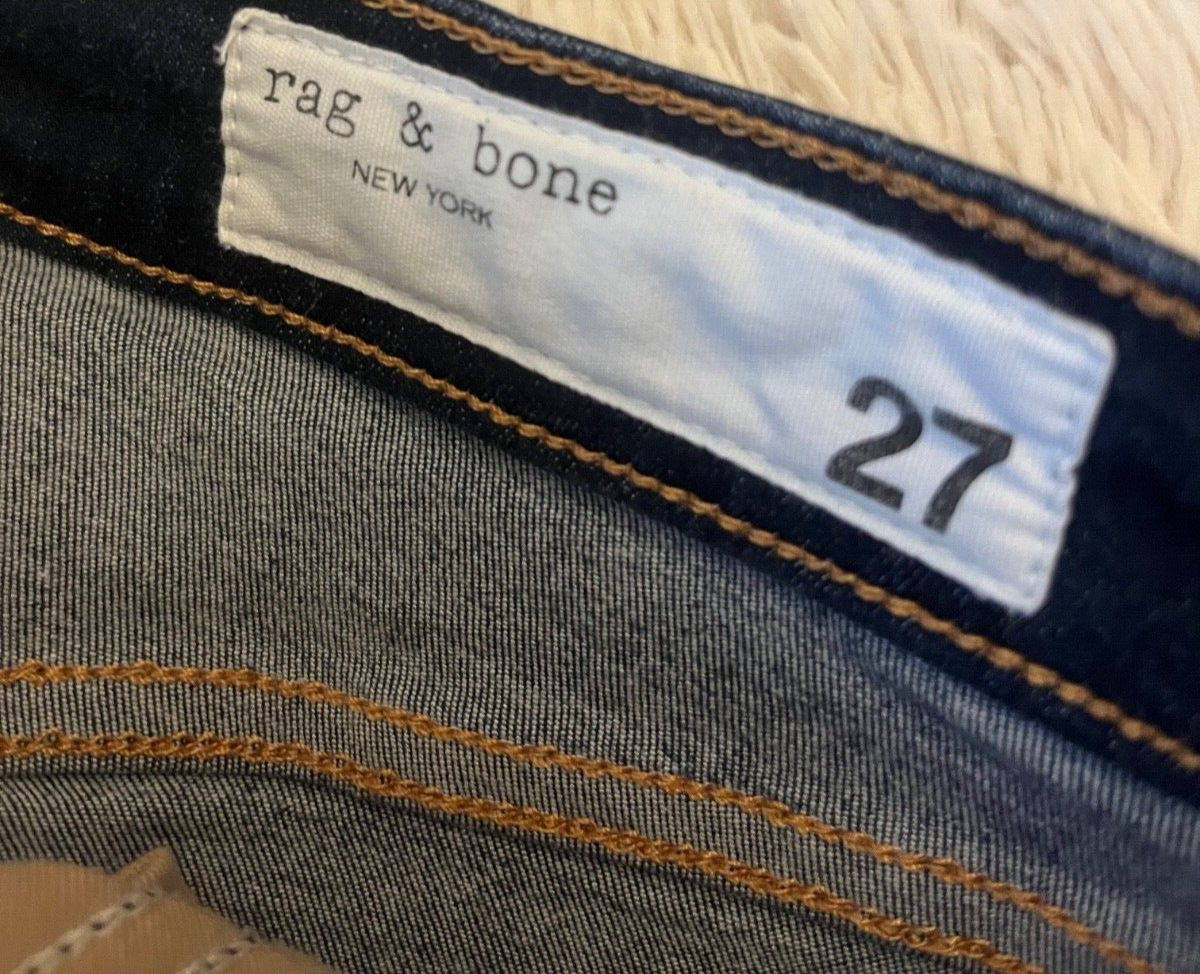 Rag Bone Jeans Blue Denim Nina High Rise Ankle Skinny Size Women 27