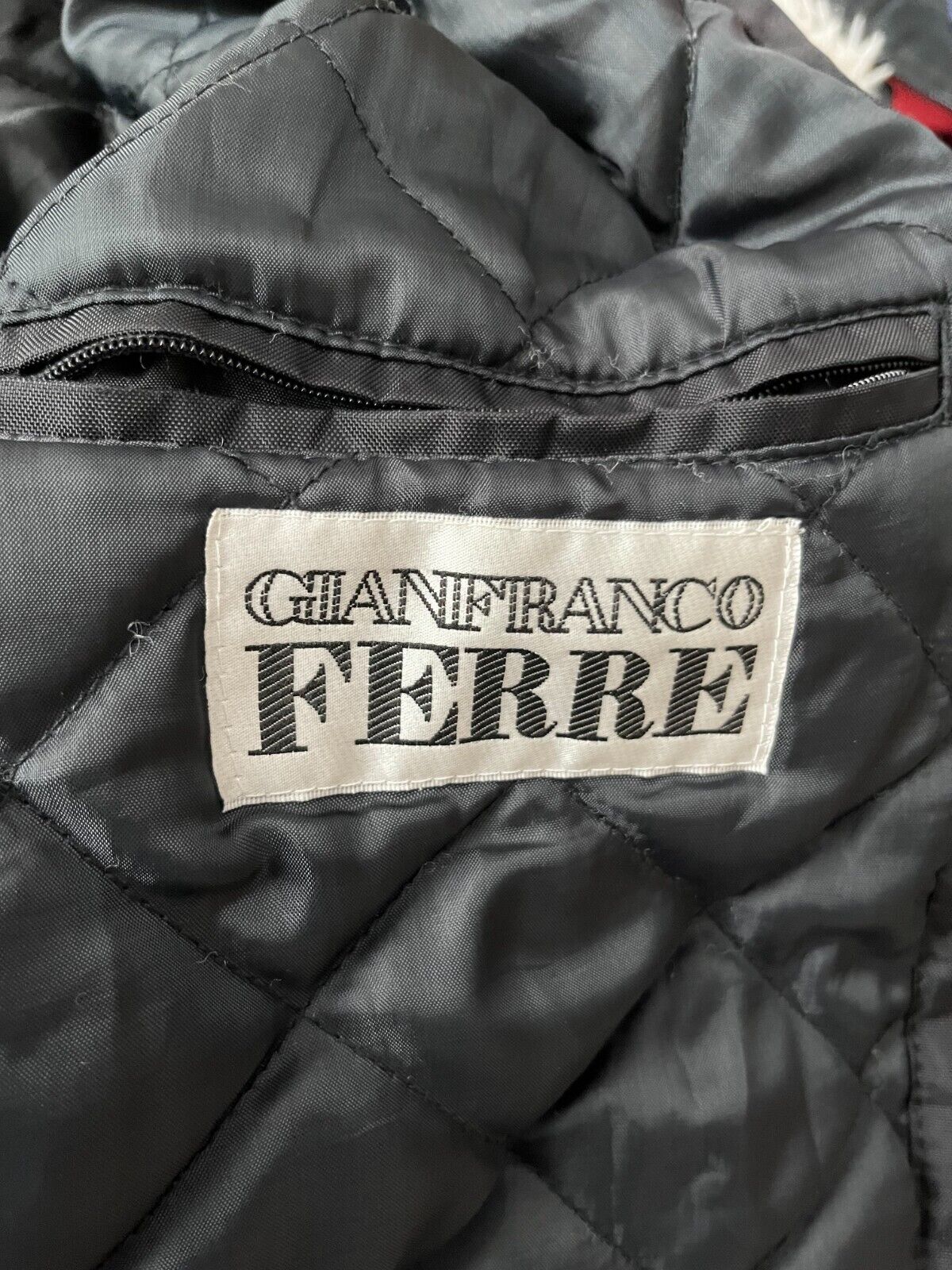 Gianfranco Ferre Black Jacket Polyimide Size Men M