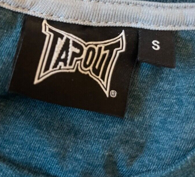 Vintage Tapout Shirt Jersey Green Skull Underdogs Graphic Tee Men Size S