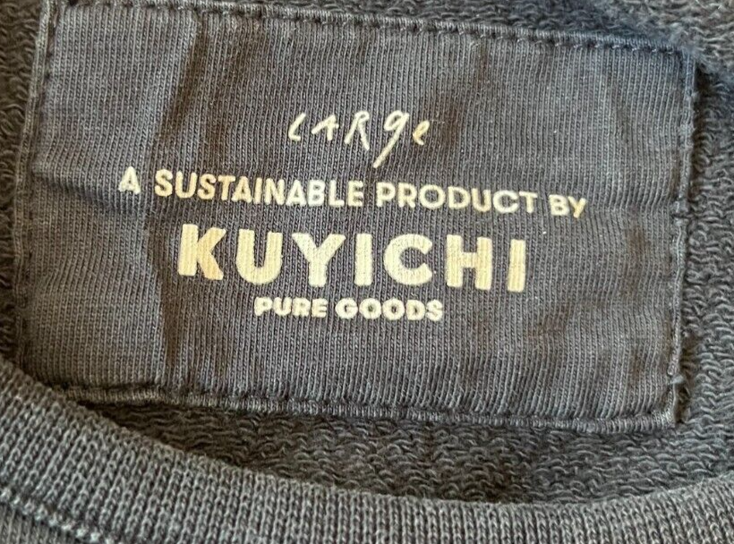 Pure Goods Kuyichi Pullover Organic Coton Sweater Navy Sweatshirt Size Men L