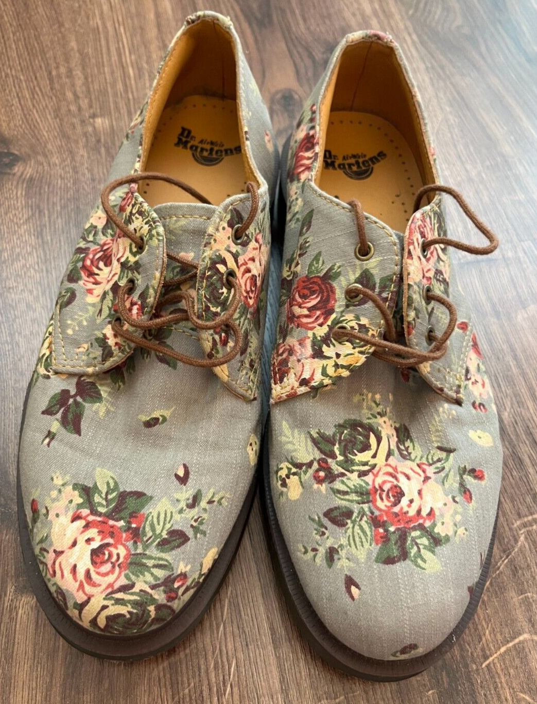 Dr.Martens 14046 Floral Oxford Shoes Lace Up Size US 7