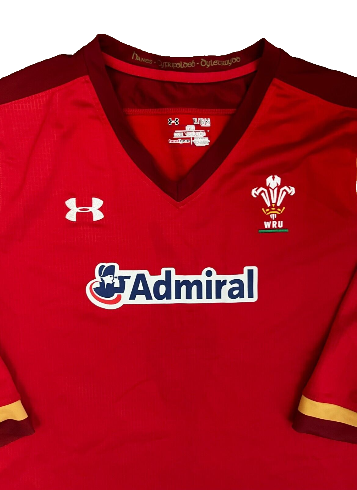 Wales Rugby Union 2015 2016 Shirt Jersey Under Armour Camiseta Trikot Mailot XL