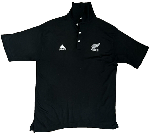 Vintage New Zealand All Blacks Rugby Home Shirt Jersey Adidas Camiseta Size XL