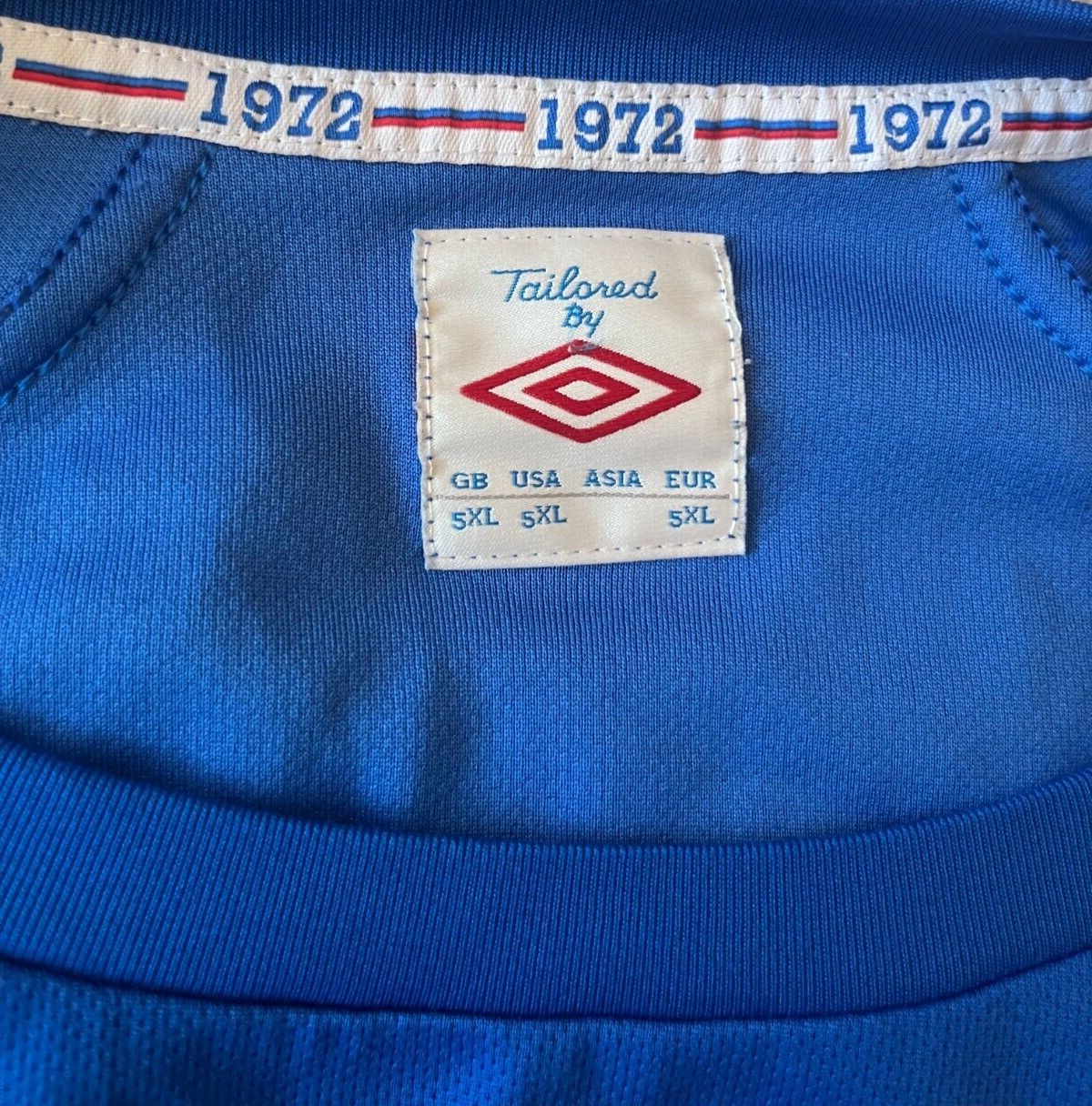 Glasgow Rangers Jersey 2012 2013 Home Shirt Umbro Football Size Men 5XL