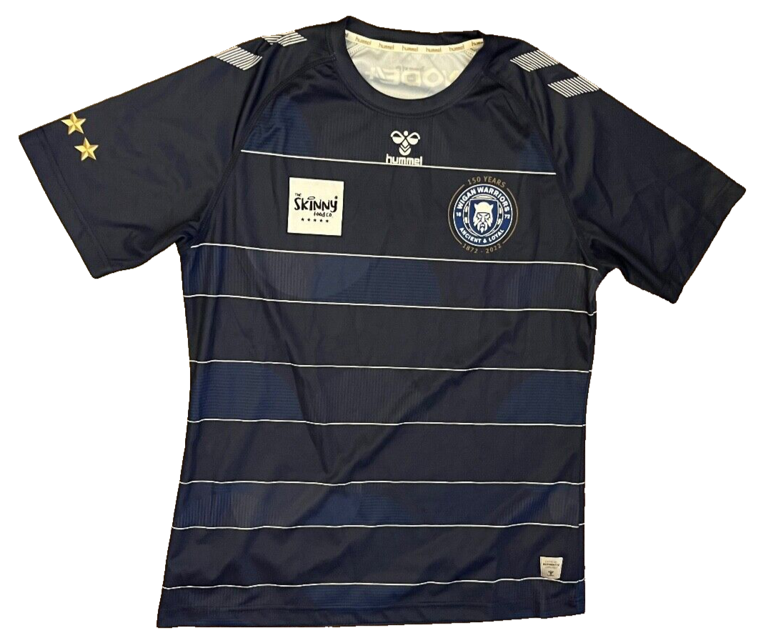Wigan Warriors Jersey 2022 Training Shirt 150 Years Hummel Rugby Men Size L