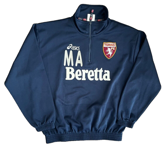 Vintage Torino Football Training Jacket Asics Size Youth XL