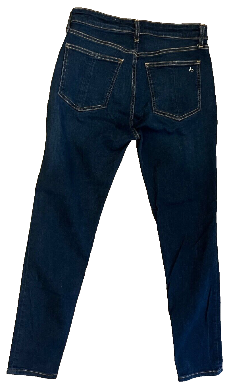 Rag Bone Jeans Blue Denim Nina High Rise Ankle Skinny Size Women 27