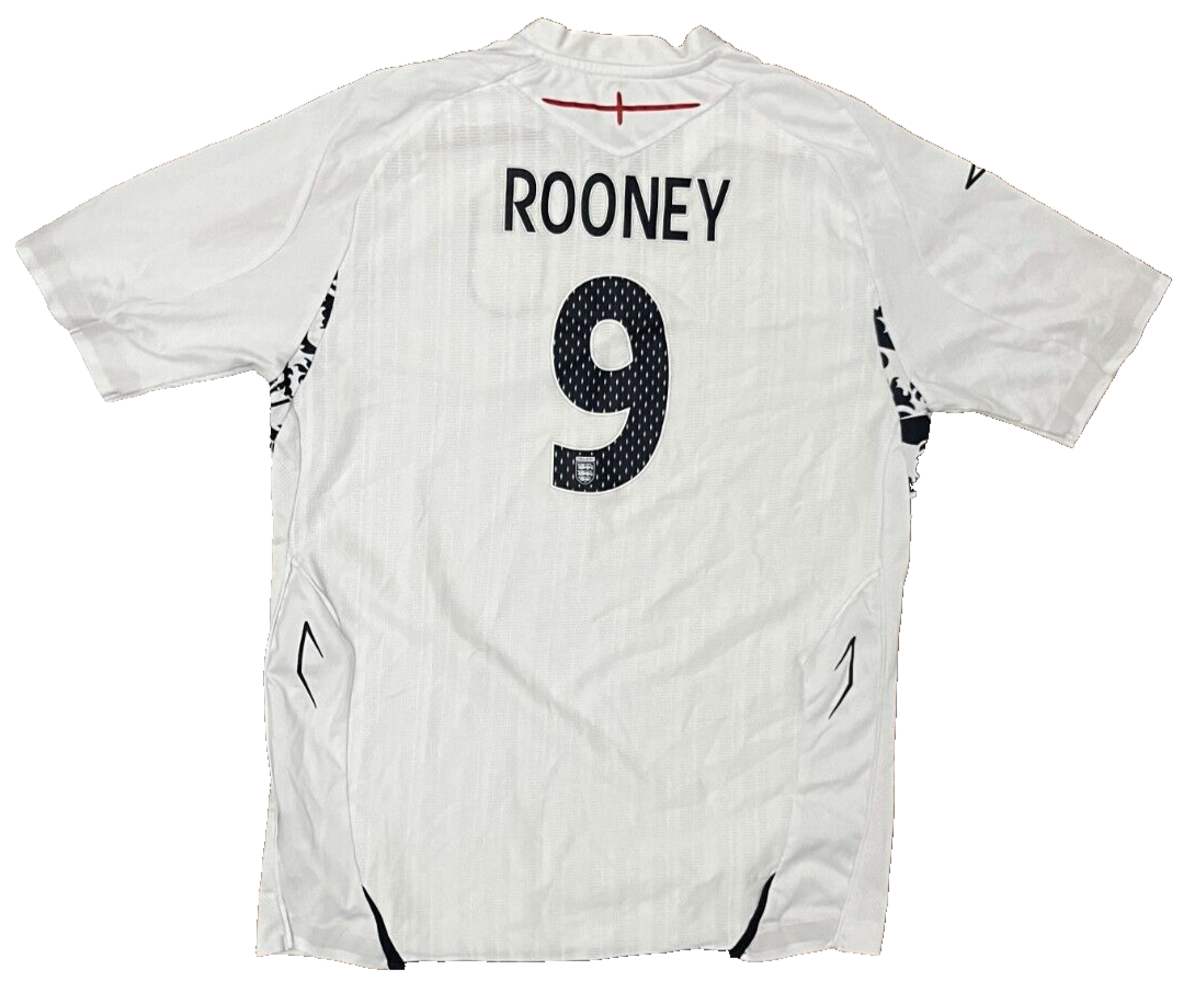 Wayne Rooney England 2008 Home Shirt Jersey Umbro Camiseta Trikot Mailot YXL