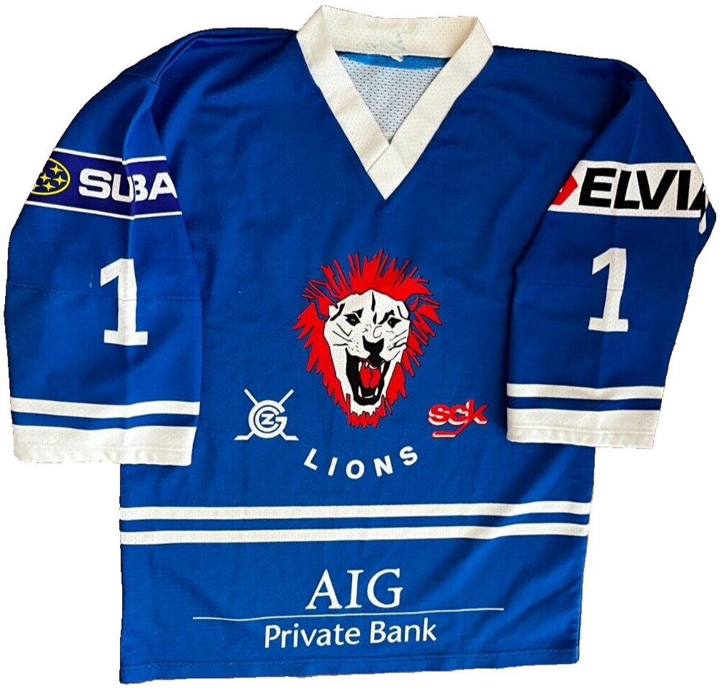 GCK Lions Ice Hockey Jersey Shirt Size Men L Check Measurments