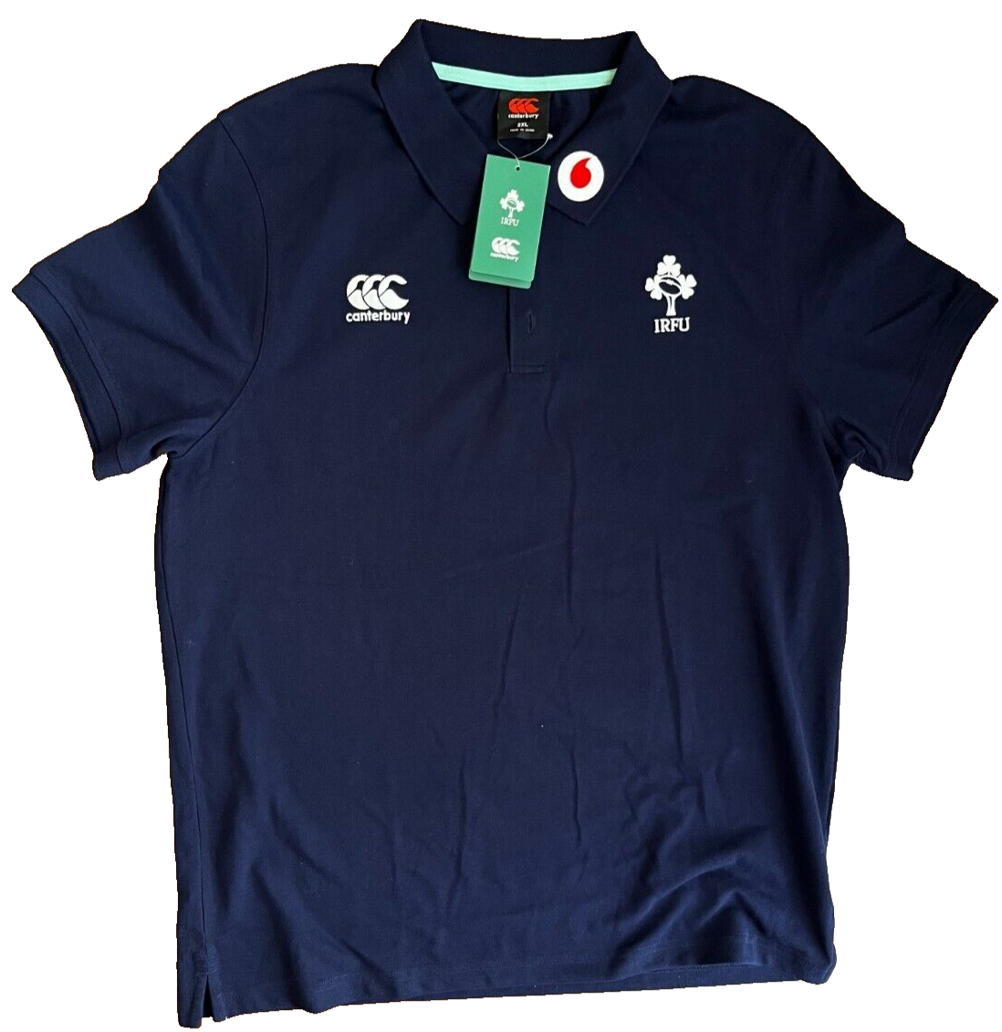 BNWT IRFU Ireland Rugby Jersey 2023 Polo Shirt Canterbury Size Men 2XL