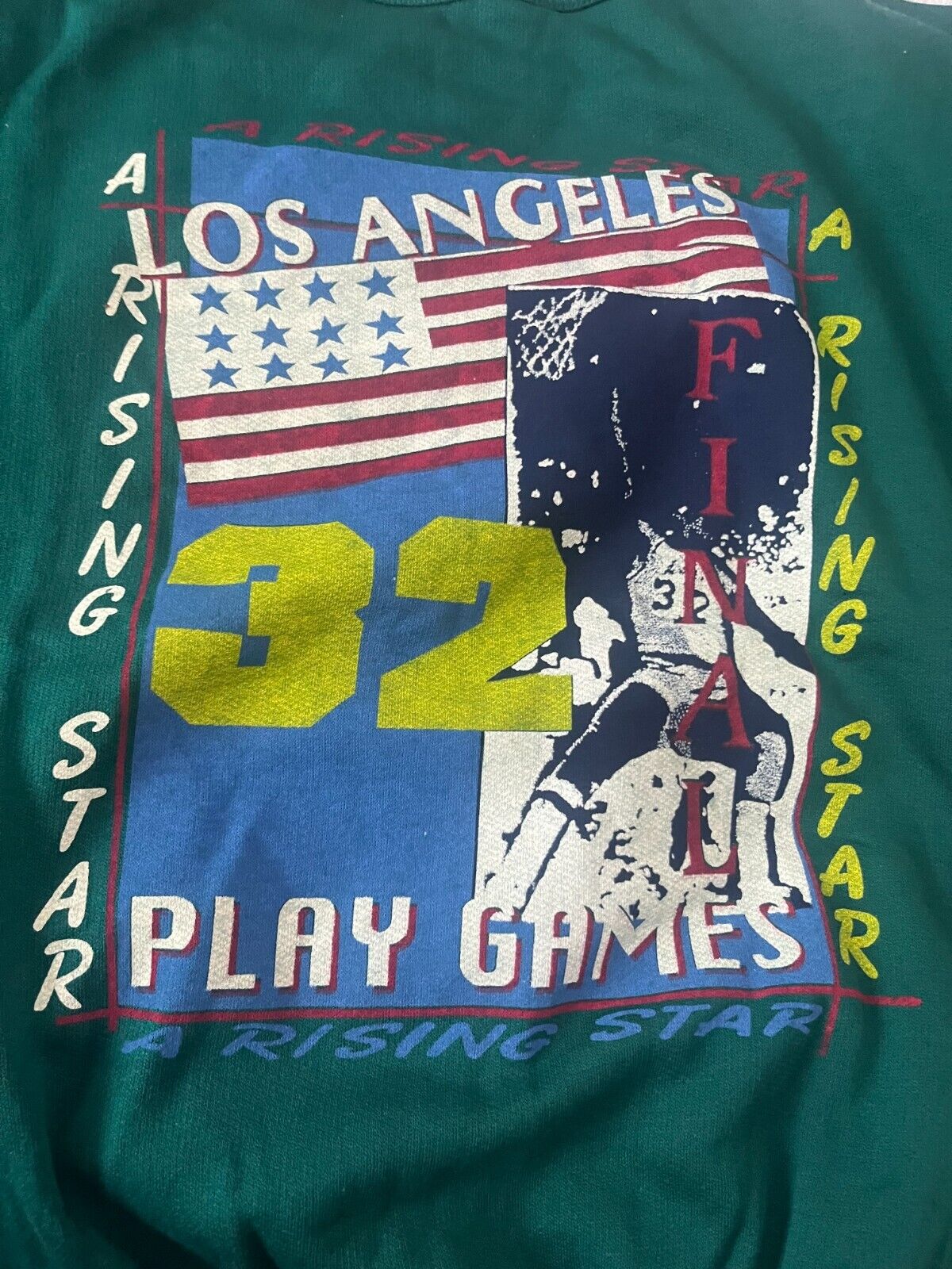 Vintage Magic Johnson Los Angeles 32 Rising Star Finals Track Suit Made in Italy