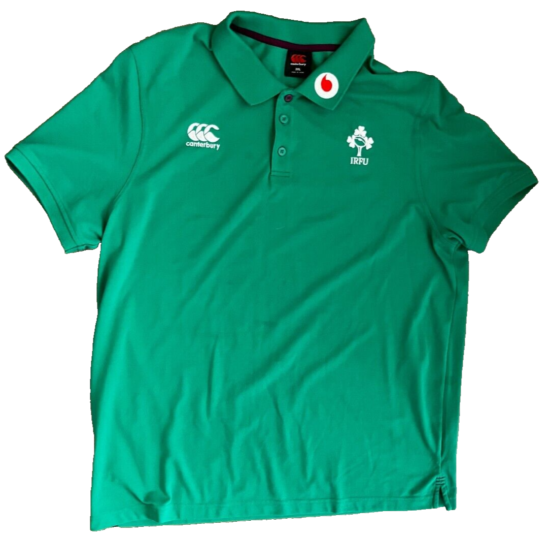 Ireland Rugby IRFU Polo Shirt Presentation Jersey Canterbury Size Men 3XL