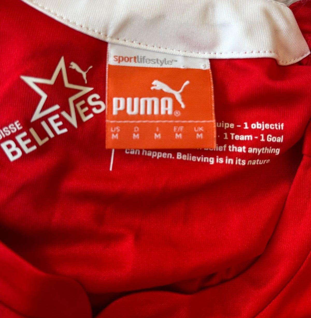 Switzerland Football Jersey 2014 2015 Home Shirt Puma Size Men M