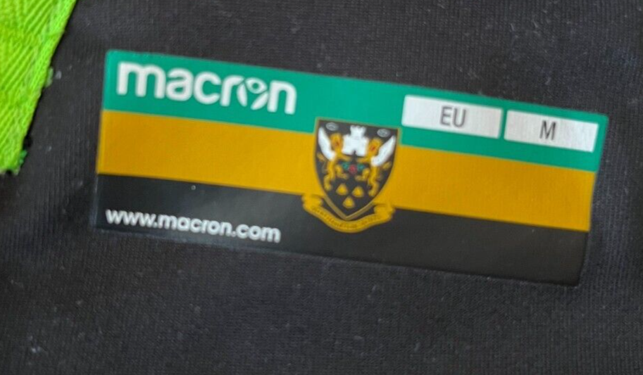 Northampton Saints Rugby 2017 2018 European Cup Jersey Shirt Macron Size Men M