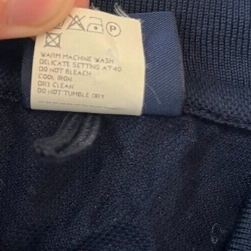 Paul Shark Yachting Polo Shirt Blue Cotton Men Size M Made in Italy