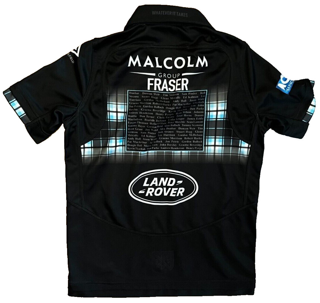 Glasgow Warriors 2018 2019 Rugby Jersey Home Shirt Macron Size Men XS