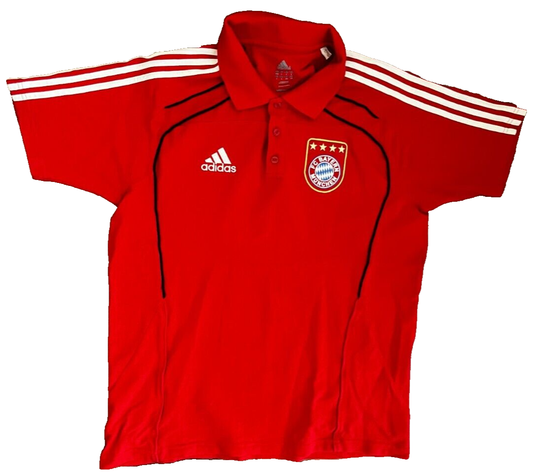 Bayern Munich 2010 2011 Training Polo Shirt Jersey Adidas Camiseta Size Men L