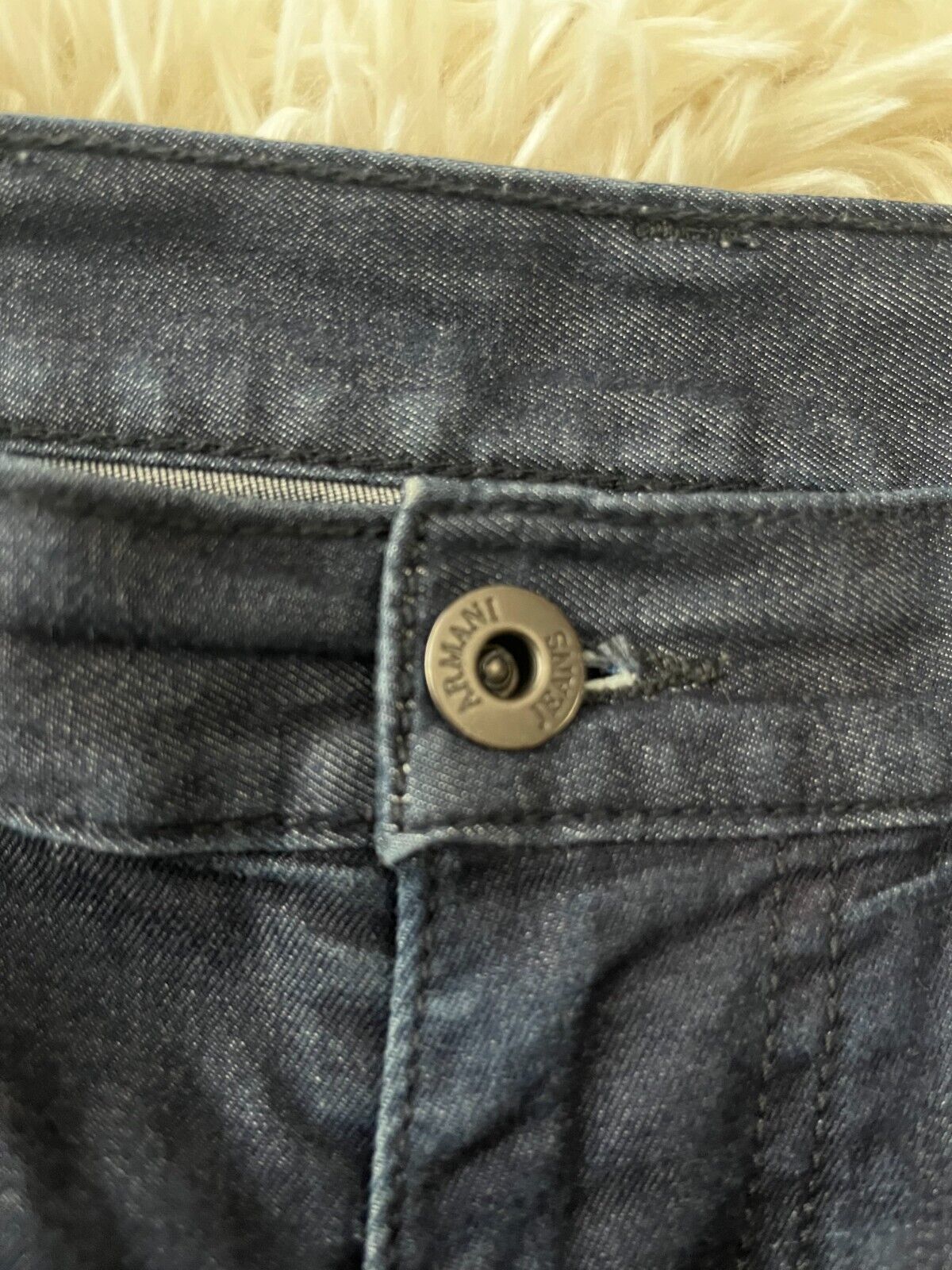 Armani Black Wash Jeans Mens Regular Fit Straight Denim Pants CHECK MEASURMENTS