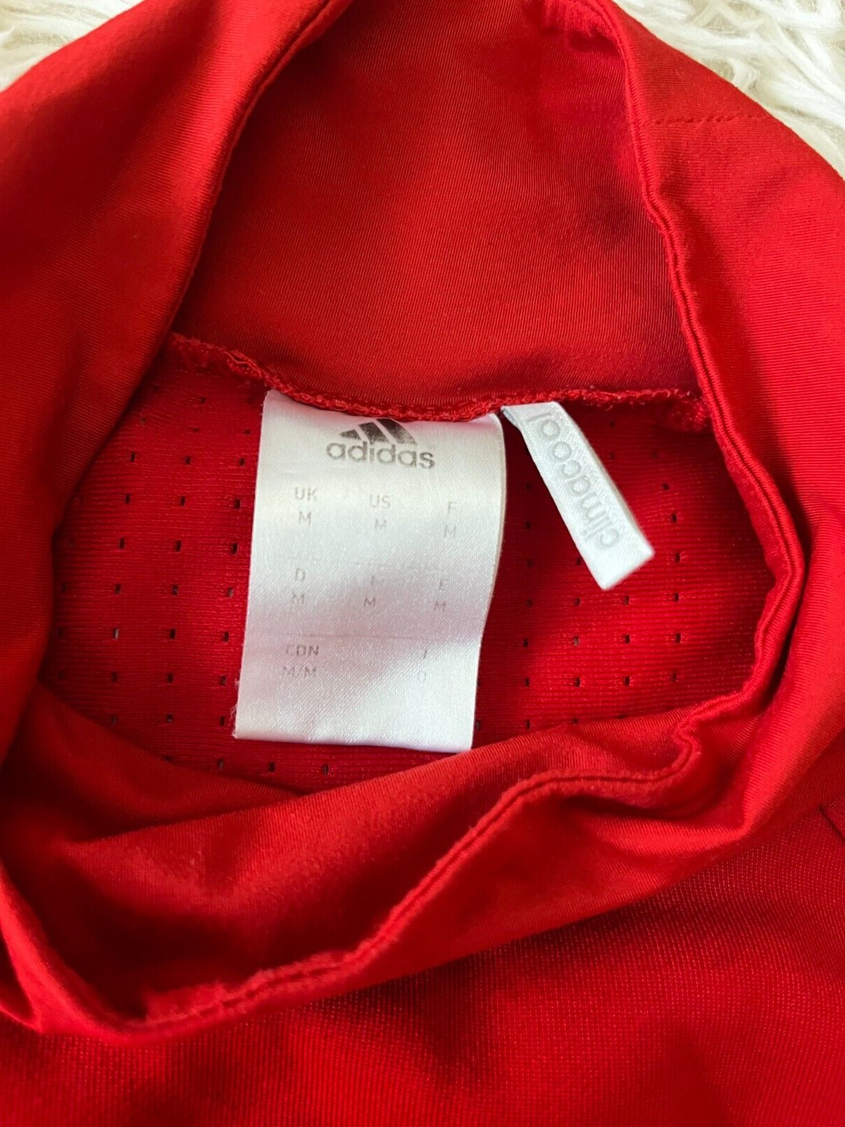 Spain National Football Training Top Shirt Jersey Adidas Camiseta Men Size M