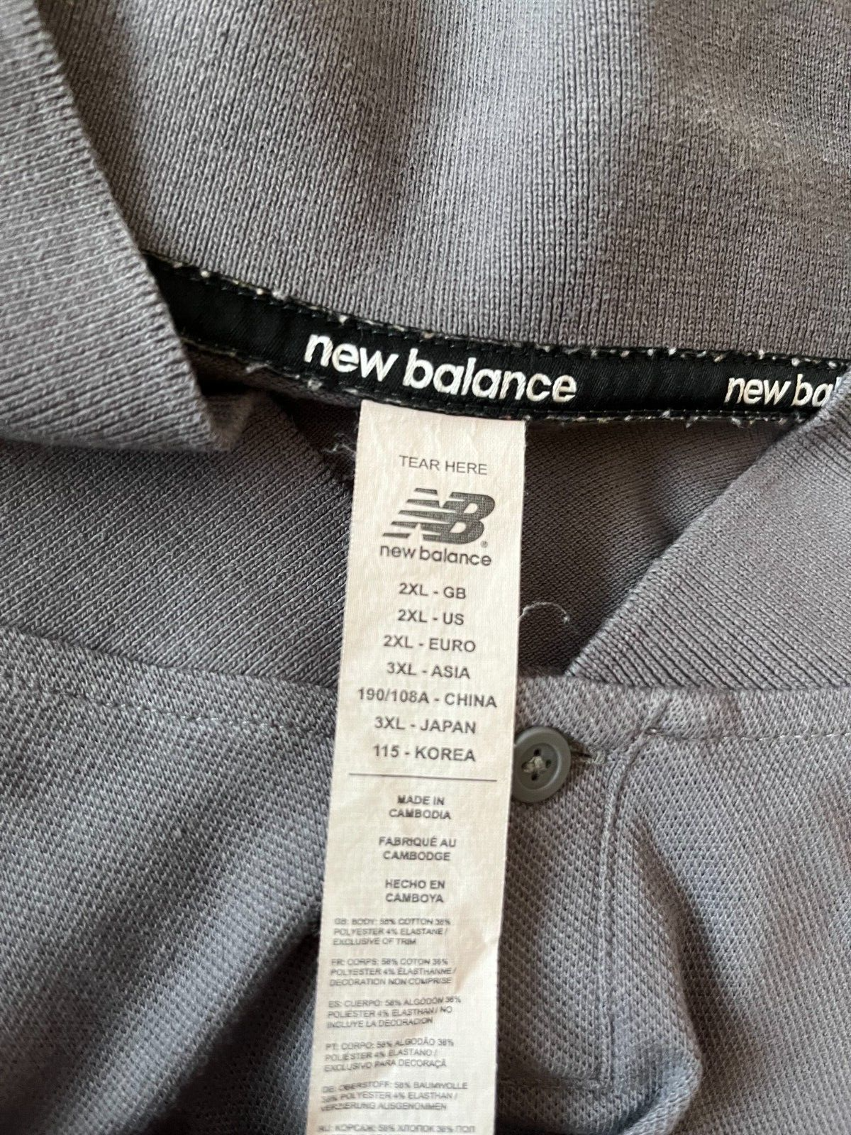 Liverpool Football Training Polo Shirt Football Jersey New Balance Size Men 2XL