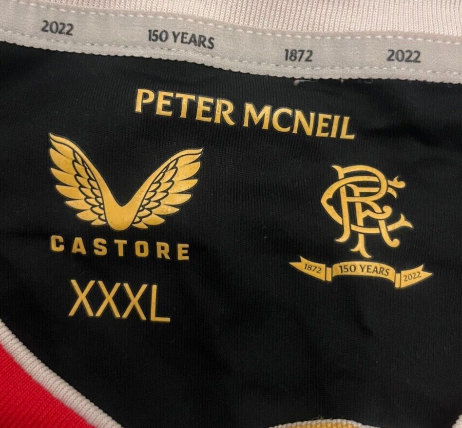 Glasgow Rangers Jersey 2021 2022 Away Shirt Castore Football Size Men 3XL