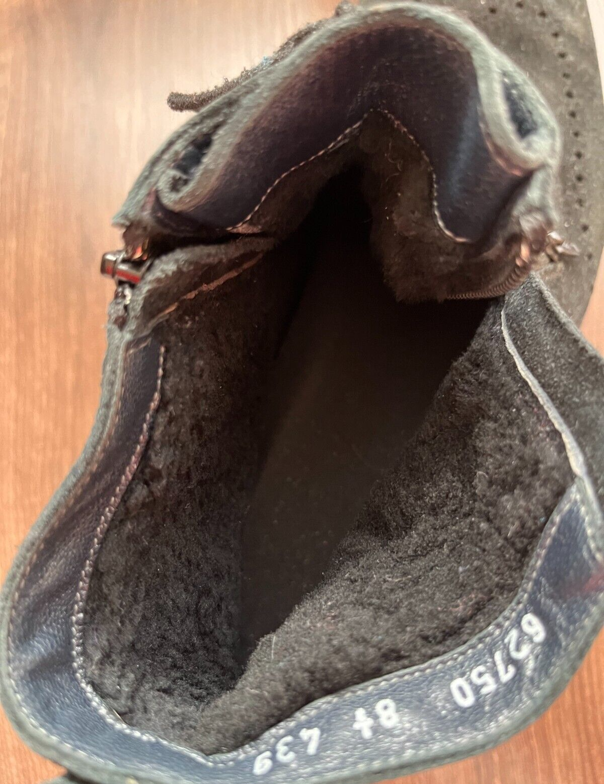 Aldo Brue Ankle Chukka Boots Fur Inside Lace Up Side Zipper Size 8.5