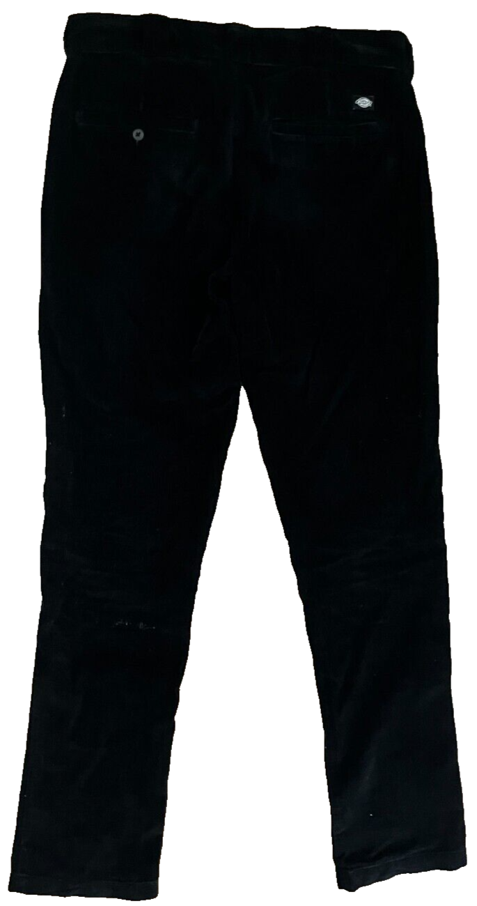 Dickies Black Corduroy Trousers Carpenter Men Size 32x34 Skateboarding Pants
