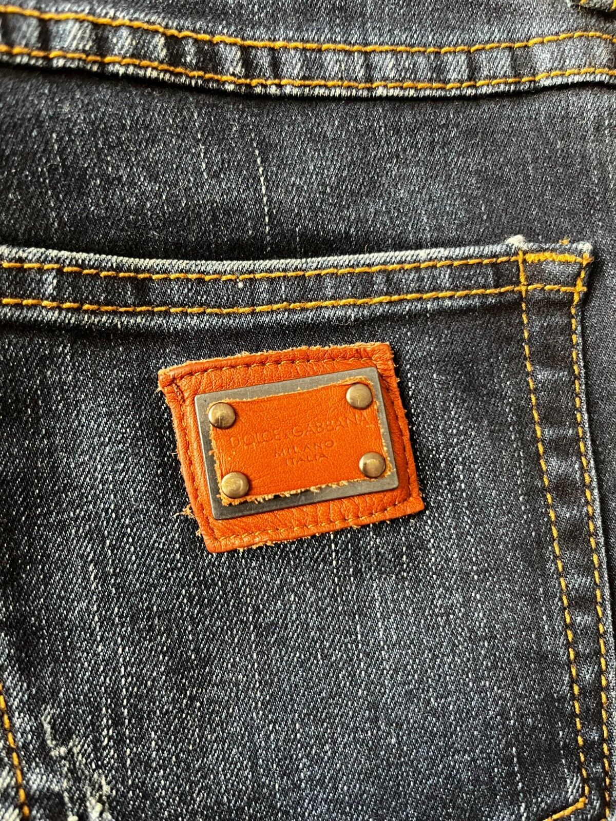 Dolce Gabbana Blue Women Jeans Size 42 Pretty Straight Leg Denim Made in Italy