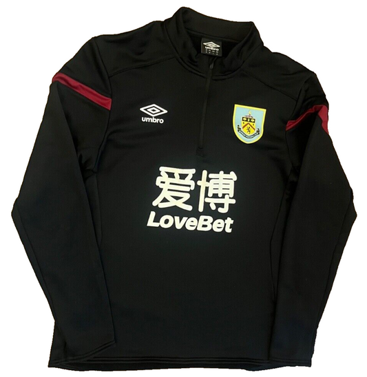Burnley Jacket Training 1/4 Zip Drill Top Football Umbro Size Men M