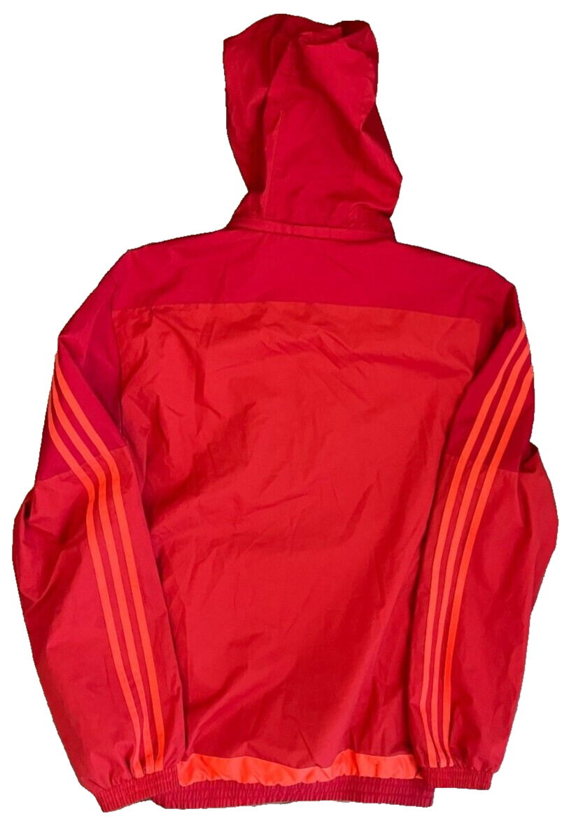 Munster Rugby Training Presentation Jacket Adidas Windbreaker Size Men M
