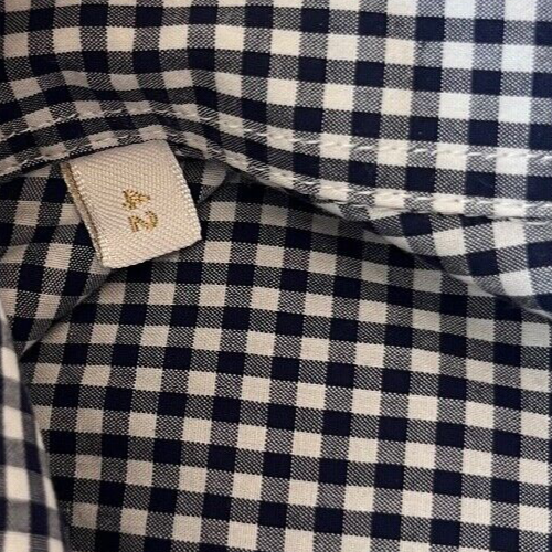Paul Shark Yachting Button Up Shirt Checkered Cotton Men Size 42