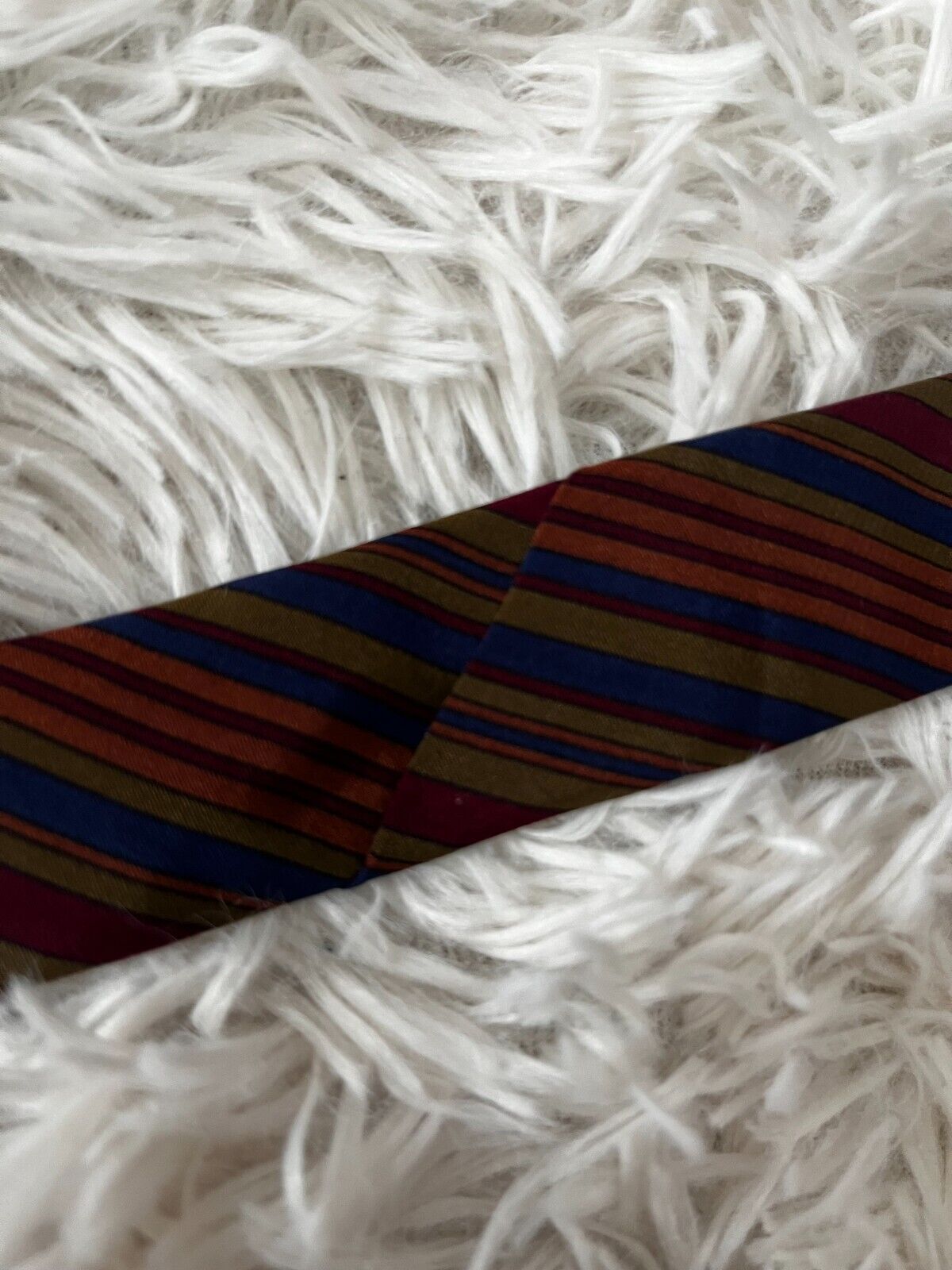 Stefano Ricci Pure Silk Neck Tie Made in Italy Multi-Color Striped