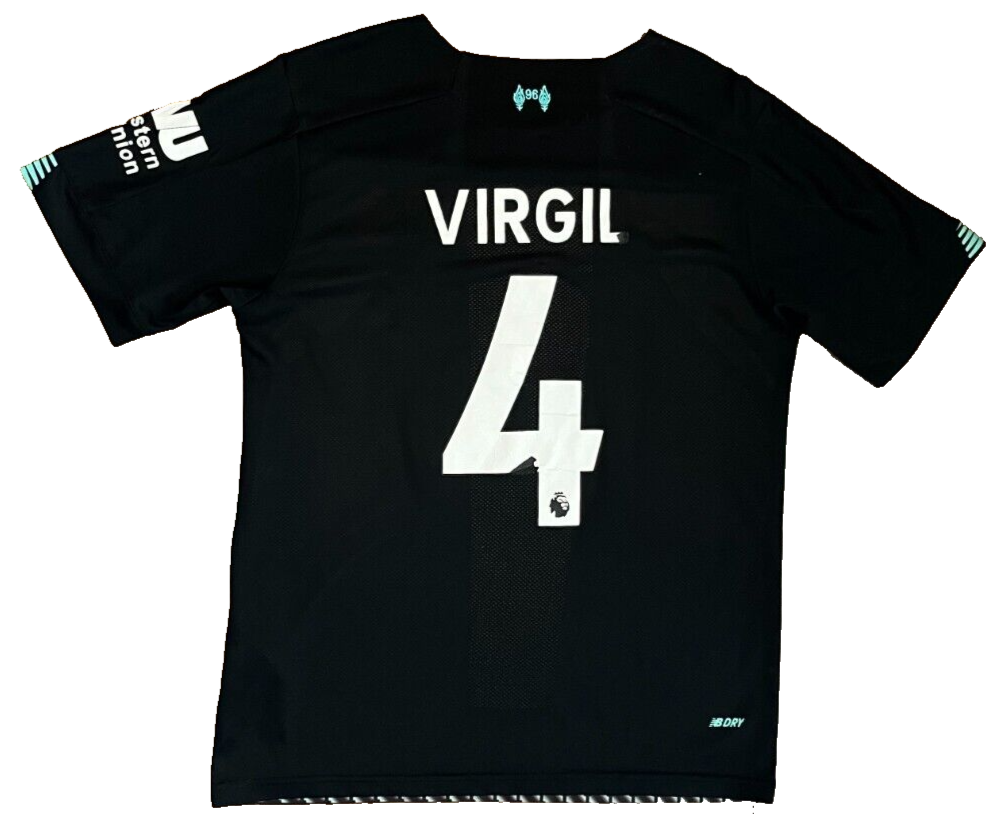 Virgil Van Dijk Liverpool 2019 2020 Third Shirt Jersey New Balance Size Men M