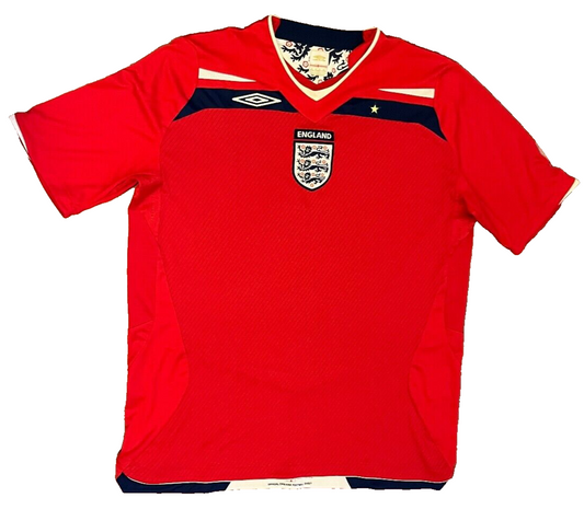England Jersey 2008 2009 2010 Away Shirt Umbro Football Soccer Size Men XL