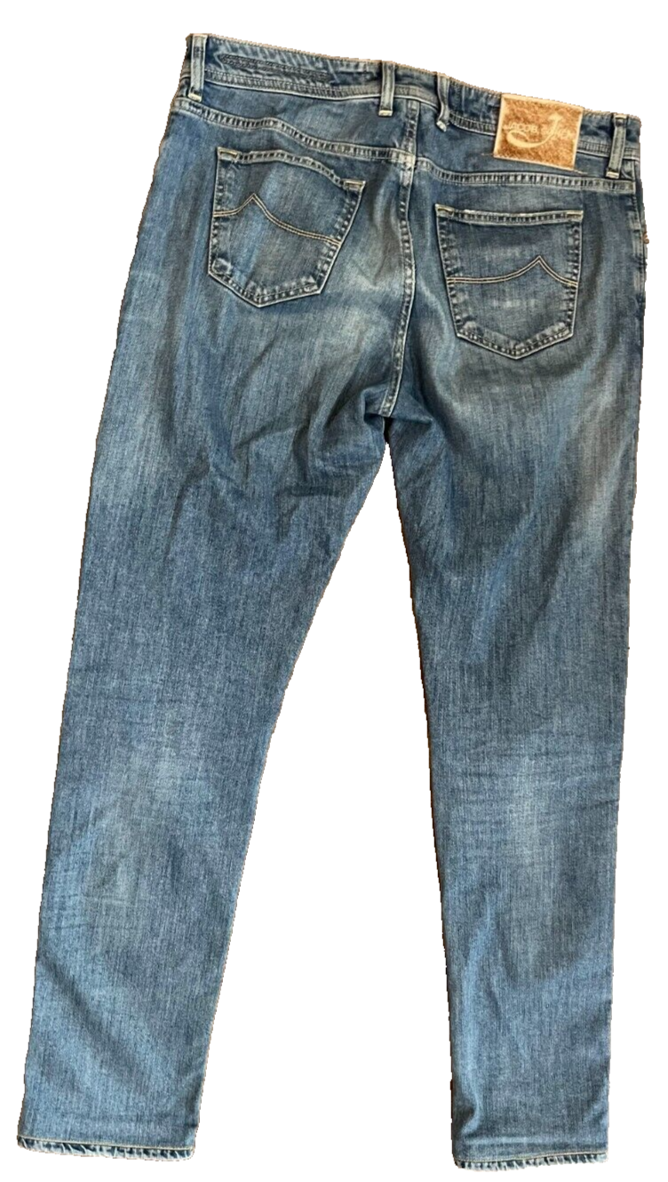 Jacob Cohen Blue Jeans Men Size 36 Regular Fit Straight Leg Denim J688 BARD
