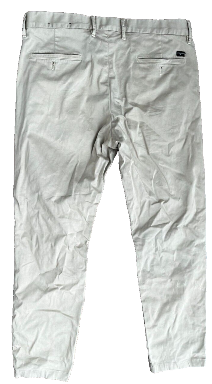 Strellson Beige Trousers Men Size 34x32 Slim Fit Dress Pants