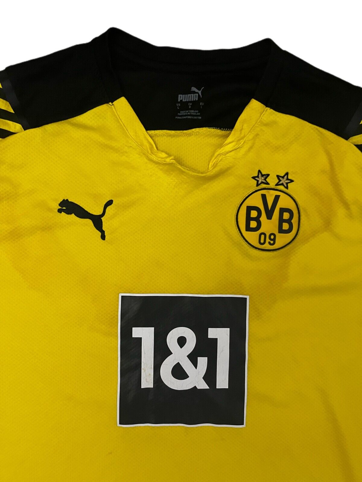 Borussia Dortmund 2021 2022 Home Shirt Jersey Puma Camiseta Trikot Mailot Size L