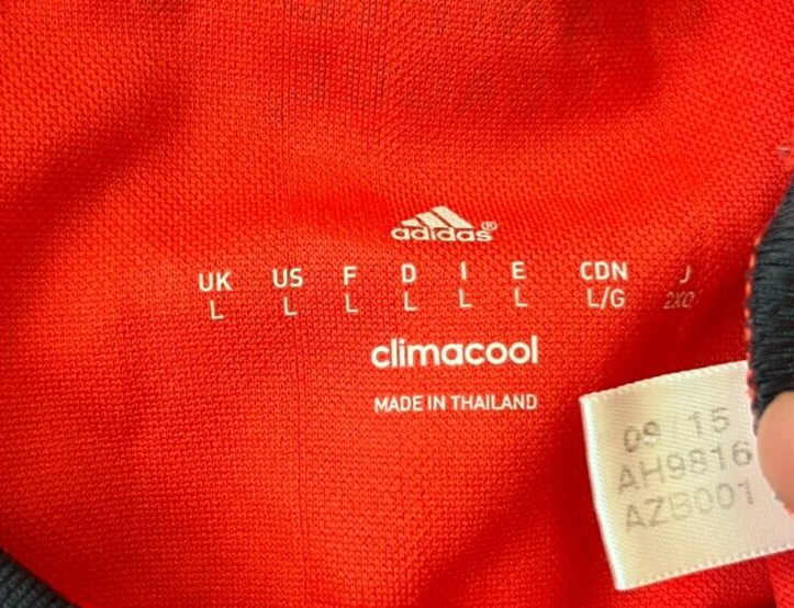 Champions League Referee Jersey 2015 Shirt Adidas Football Size Men L