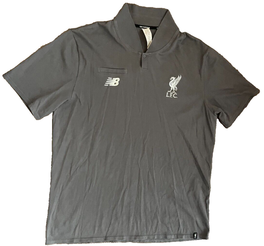 Liverpool Football Training Polo Shirt Football Jersey New Balance Size Men 2XL