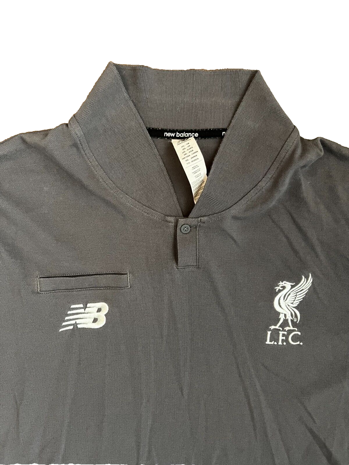 Liverpool Football Training Polo Shirt Football Jersey New Balance Size Men 2XL
