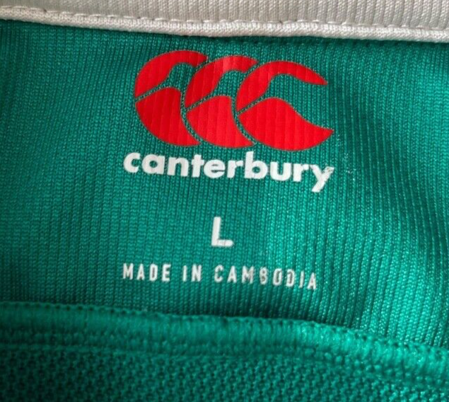 IRFU Ireland Rugby Jersey 2016 2017 Home Shirt Canterbury Size Men L