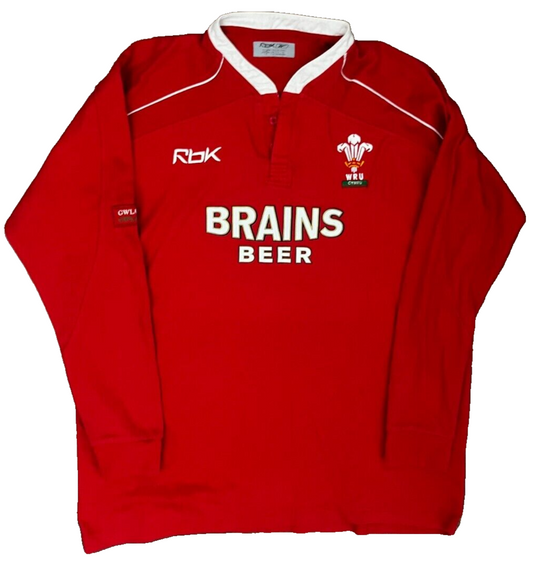 Wales Rugby 2007 2008 Home Shirt Jersey Reebok Camiseta Trikot Mailot Size 2XL