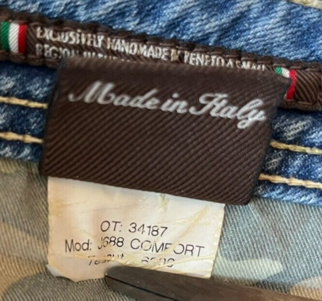 Jacob Cohen Blue Jeans Men Size 36 Regular Fit Straight Leg Denim J688 BARD