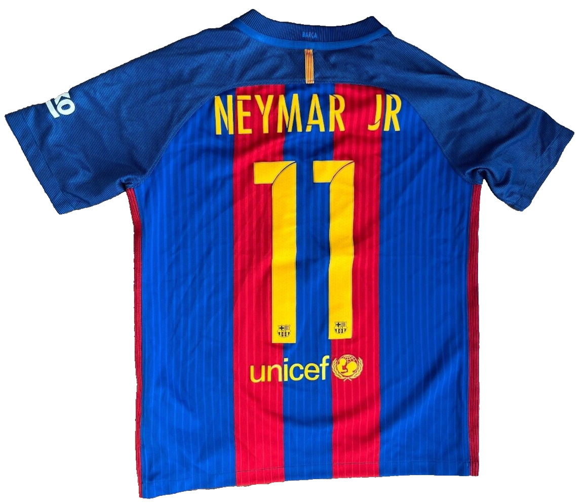 Barcelona Neymar Jersey 2016 2017 Home Shirt Nike Football Size Youth XL