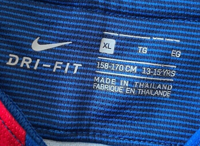 Barcelona Neymar Jersey 2016 2017 Home Shirt Nike Football Size Youth XL